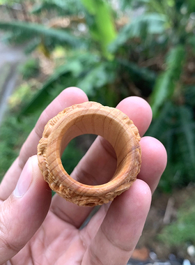 崖柏木雕九龙扳指男女款小众木作