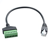 Удлинительная линия сетевого кабеля Сетевой кабель RJ45, отверстие для винта ремня, не требующее пайки, может быть фиксированным, перенос клемм, 8-жильная удлинительная линия