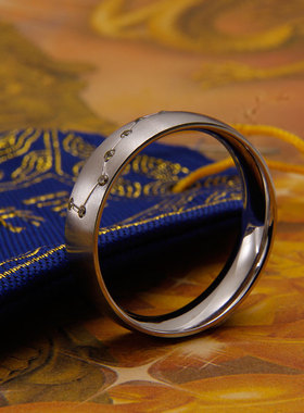 钛钢戒指招米古法玄库男女原创