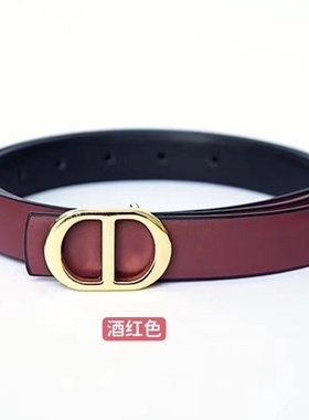 【新宸Xcenn】一条两穿！D家可转换金属头气质合金扣牛皮腰带D250