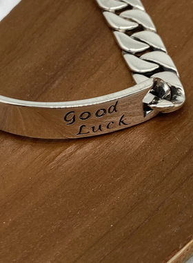 甄媛银饰复古重工时尚百搭坦克链