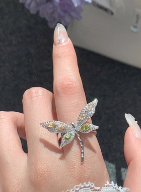 甄媛银饰女纯银简约戒指