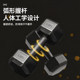 Hexagonal dumbbell men's fitness home equipment female kettlebell arm muscle training pair of hexagonal rubberized dumbbell set combination