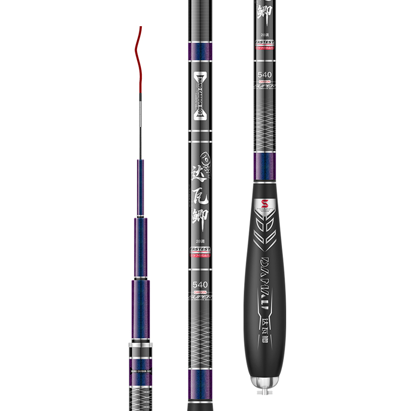 达瓦鲫鱼竿综合钓鱼超轻超细超硬28调19日本进口碳素轻量十大手杆 - 图3