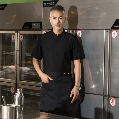 Высокая рабочая одежда шеф -повара Шорт -шеф -повар Главный административный шеф -повар Гонг Одежда