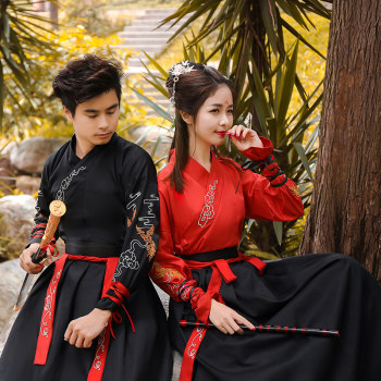 ສິລະປະການຕໍ່ສູ້ແບບ Hanfu ແບບຈີນແບບຂ້າມຄໍຊັ້ນຮຽນຈົບຮູບຍິງແລະຊາຍຊຸດສິລະປະ martial ນັກຮຽນຊຸດຊຸດນັກຮຽນຊຸດຊັ້ນຮຽນ