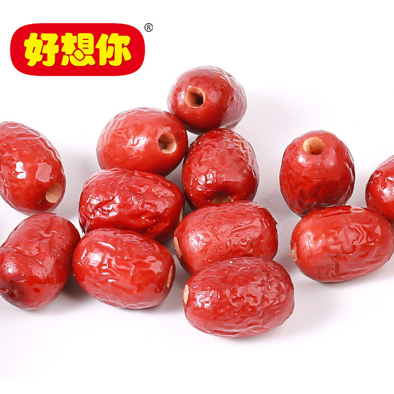 好想你一级锁鲜去核枣520g无核红枣 罗曼帝克食品枣类制品