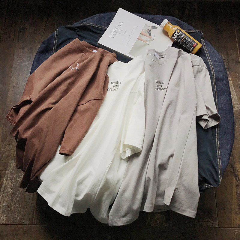 夏装5分中袖简约百搭短袖bf t恤 乔治帝国T恤