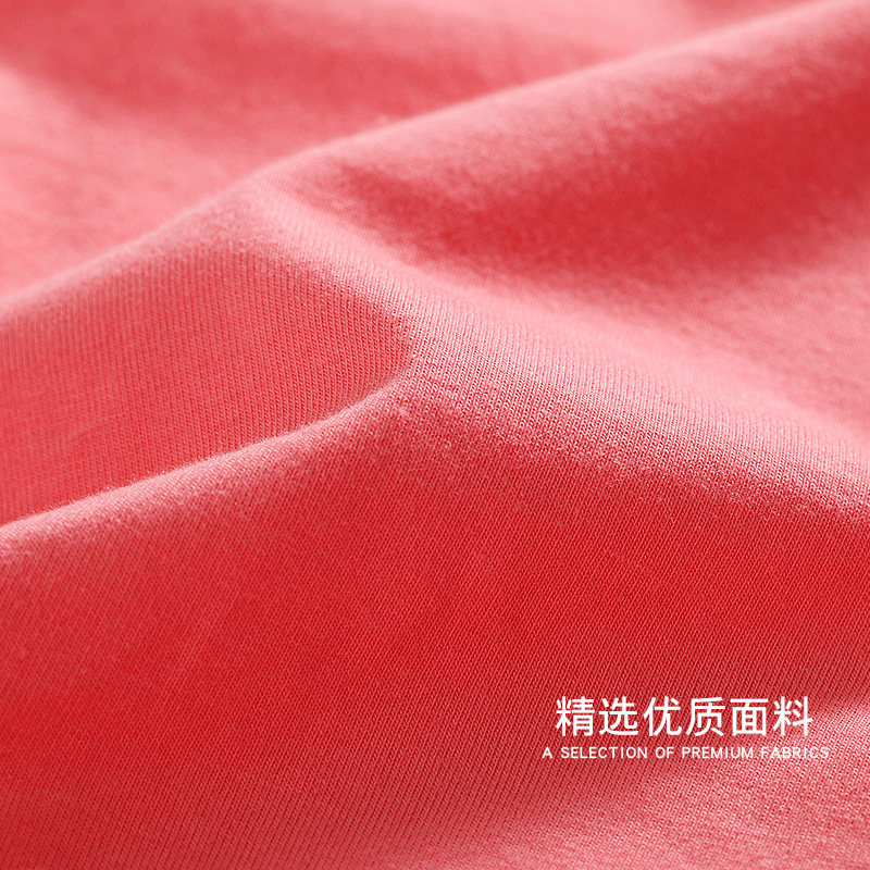 2019夏新款纯棉糖果马卡龙色t恤 自由悦T恤