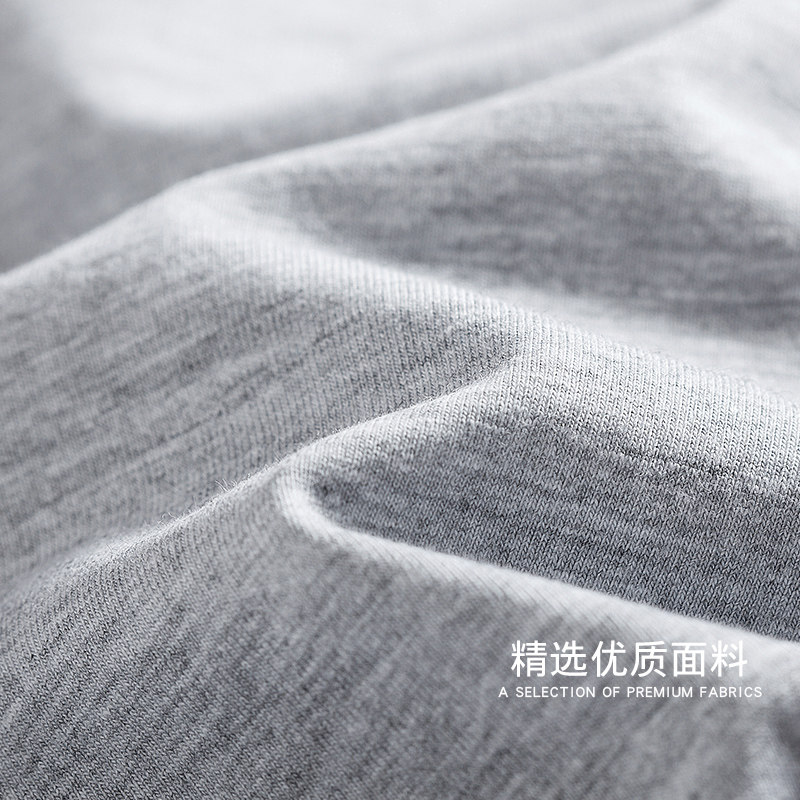 自由悦纯棉灰色短袖女韩版修身t恤 自由悦T恤