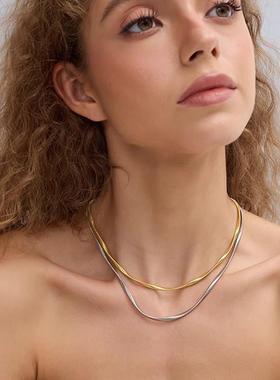 光影波浪空灵感轻奢首饰女士项链