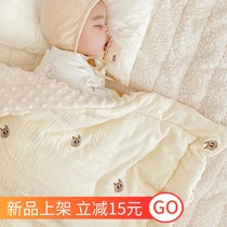 Baby quilted winter pure cotton autumn and winter spring autumn and newborn baby newborn appetits soya bean blanket baby bed with supplies