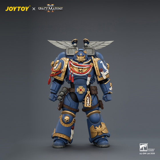 JOYTOY Dark Source Warhammer Game Edition Ultramarines Assault Arbiter Equipped with Jump Backpack 1/18 Soldier