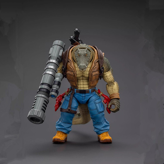 JOYTOY Dark Source Ninja Turtles Big Crocodile Skin Head & Mechanical Turtle Metal Head 1 18 movable soldier mannequin toy doll