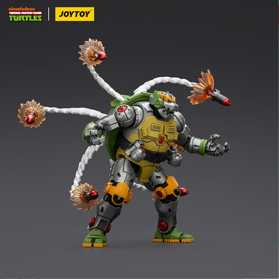 JOYTOY Dark Source Ninja Turtles Big Crocodile Skin Head & Mechanical Turtle Metal Head 1 18 movable soldier mannequin toy doll