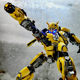 Deformable toy Bumblebee with alloy parts that can light up