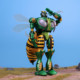 Transformation toys ROBOT TOYS RT-D02 Needle Bee Wasp Warrior Super Warrior finished robot