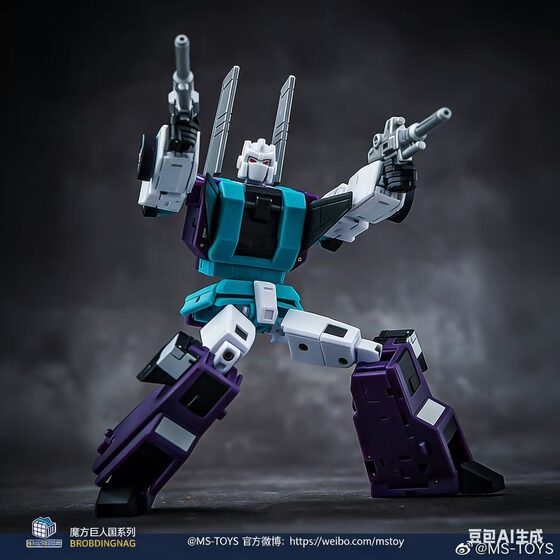 Transformation toy Rubik's Cube MS-TOYS MS-B62 six-faced beast ninja staff G1 animation six-transformation warrior small proportion