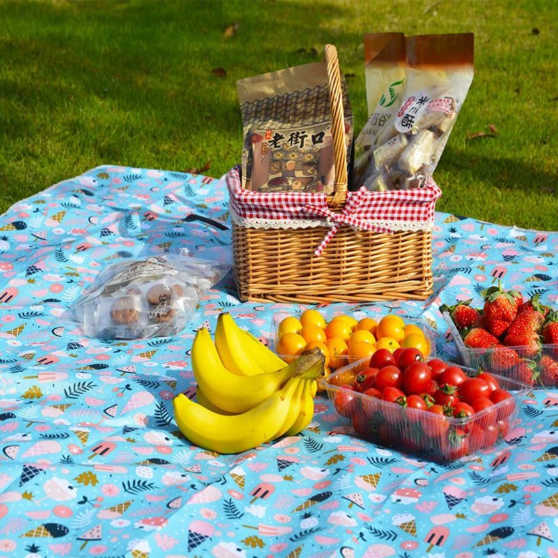 Vilead 2x2m Summer Outdoor Picnic Mat Folding Beach Blanket-图3