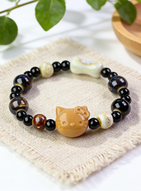 景德镇新中式串珠闺蜜情侣手链女生轻奢小众精致编织手绳手串女款