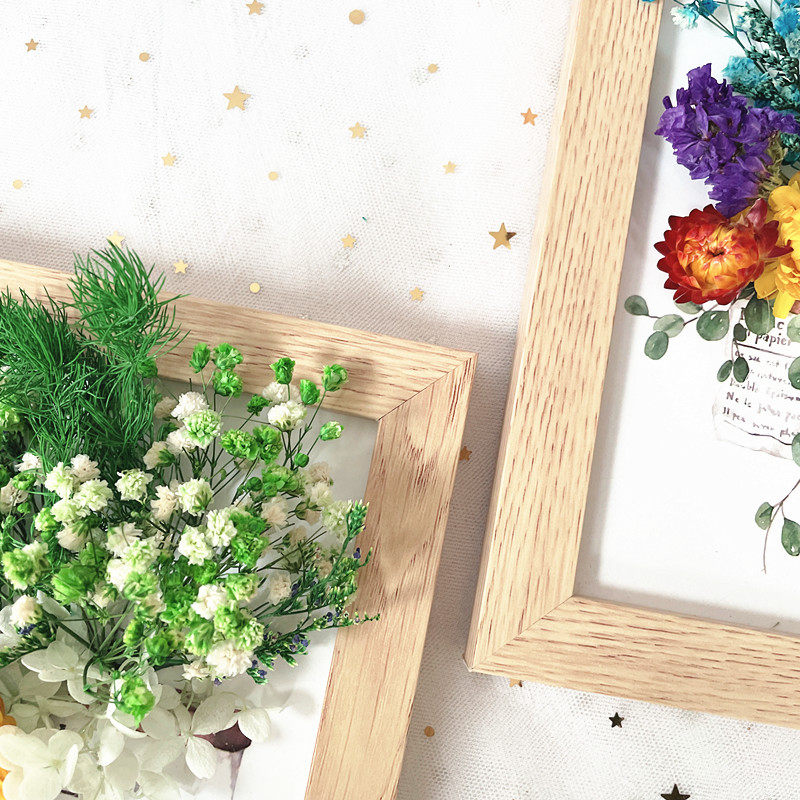相框手工干花diy材料包永生花植物标本A4挂墙装饰团建情人节礼物