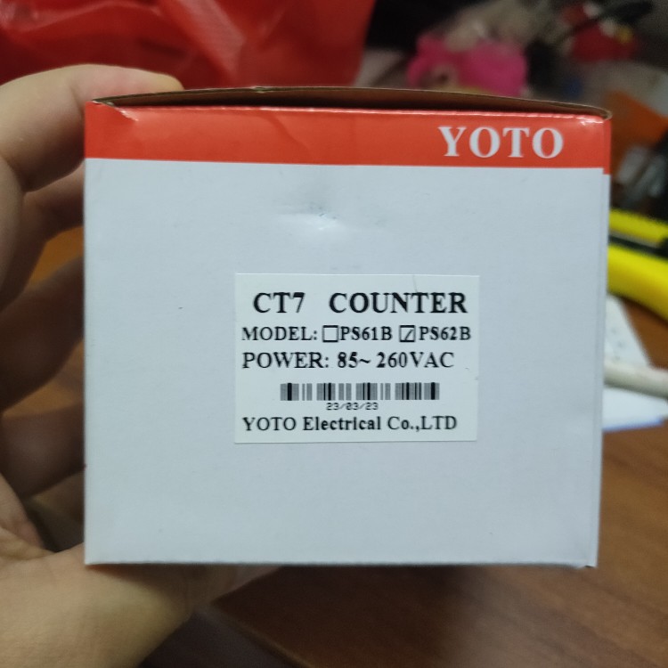 北崎电气YOTO 数显智能加减计数器电线电缆专用计米器 CT7-PS62B - 图2