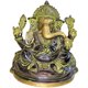 Indian pure copper handmade elephant-trunk God of Wealth, elephant-headed God of Wealth 6-inch copper statue ornament 17cm