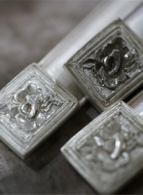 红银原创轨道复古中国风牡丹手镯