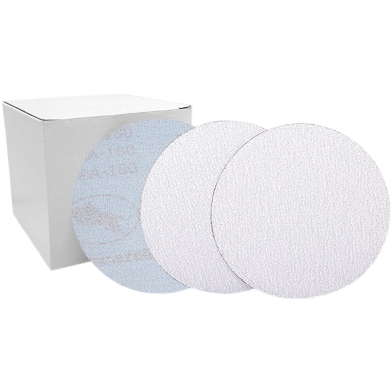 金牛4寸5寸植绒砂纸气磨机圆盘自粘拉绒片抛光金属木工漆面打磨片 - 图3