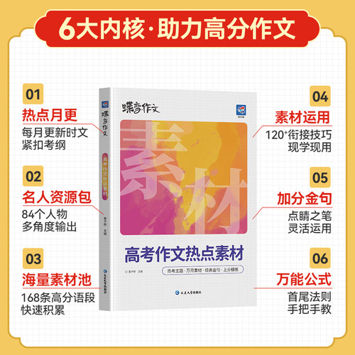 2026蝶变高考作文热点素材 语文满分作文高中语文专项训练辅导精选范文真题解读名师点评必备指导书籍 高中写作指导资料 - 图0