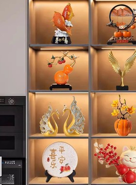 速发轻奢高档酒柜装餐摆品件家居客厅电视饰边柜工艺品高级感小众