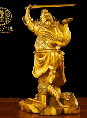 速发纯铜钟馗神像摆件 天师件馗像  宅降妖除魔摆钟镇书房 铜像办