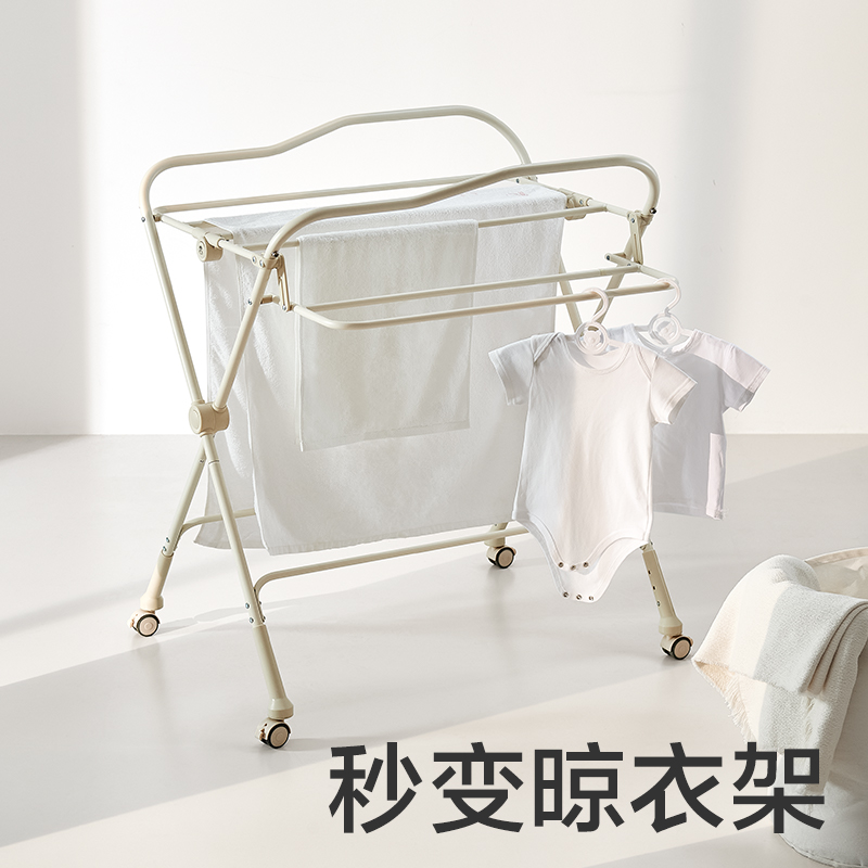 babycare尿布台婴儿护理台多功能换尿布抚触洗澡便携可折叠婴儿床 - 图2
