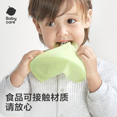 【顺手买一件】babycare轻薄硅胶围兜婴儿宝宝饭兜围嘴防水口水兜 - 图3