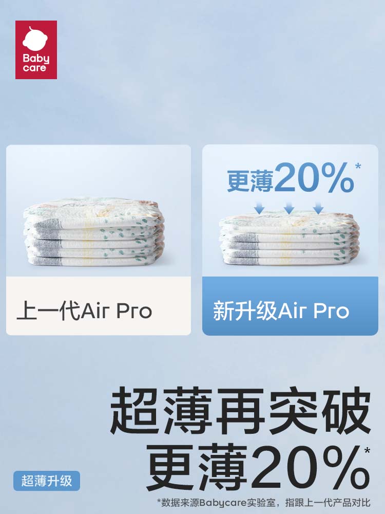 babycare纸尿裤airpro拉拉裤超薄透气婴儿宝宝尿不湿试用任选4片-图0