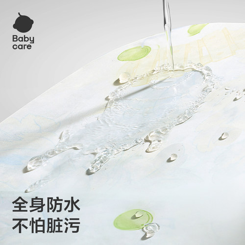 babycare宝宝吃饭罩衣饭兜儿童围兜婴儿反穿衣防水防脏辅食围裙 - 图0