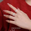 999 sterling silver sparkling presbyopia ring custom baby's breath couple ring sterling silver custom planet culture ring for women