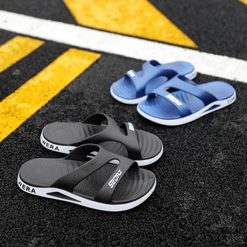 Spring and Autumn Slippers ຜູ້ຊາຍ Summer Indoor Non-Slip Silent Household Thick-soled Bath Bath Soft-soled Outerwear Sandals and Slippers