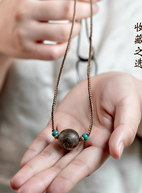 设计师款中国风达拉干沉香颈链女