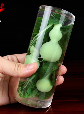 速发龙鲜水水晶葫芦内置保头鲜件芦有机玻璃工艺品摆葫标本