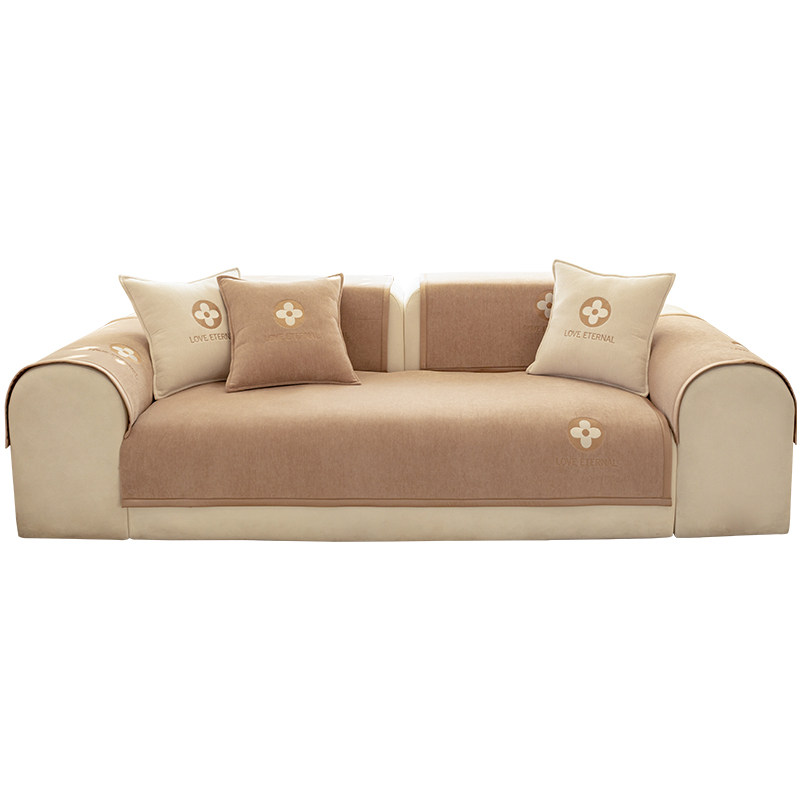 速发雪尼尔沙发垫防猫抓四季通用防色约罩简套高端盖布咖滑坐垫子,淘宝优惠券,粉丝福利购,淘宝优惠卷