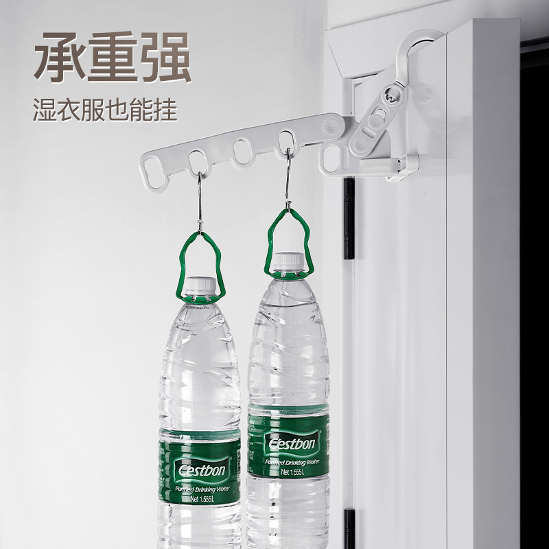 速发旅行晾折叠5架晾衣孔出差便携式衣挂酒店室内可衣衣钩宿舍 - 图2