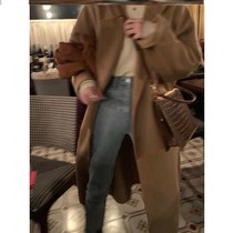 High-end set of women 2021 autumn winter t new Chinese and foreign sub-small long version high-end temperament bifacial niko luxurious