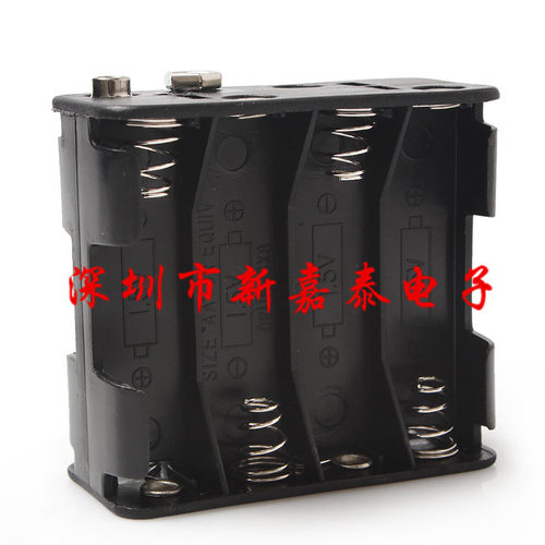 5号8节背叠带9v扣电池盒 8aa背靠背电池盒12v 五号八节 - 图0