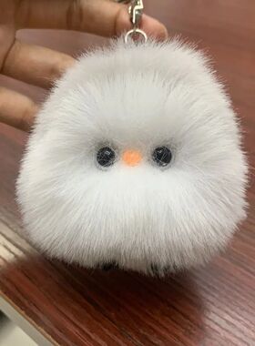 可爱小肥啾小鸡毛绒钥匙扣挂件