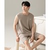 Modal men's vest pajamas set