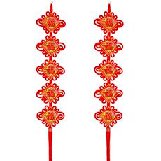 иероглиф "Счастье" 中国结挂饰入户门室内客厅电视墙面福字春节对联乔迁过年门上装饰
