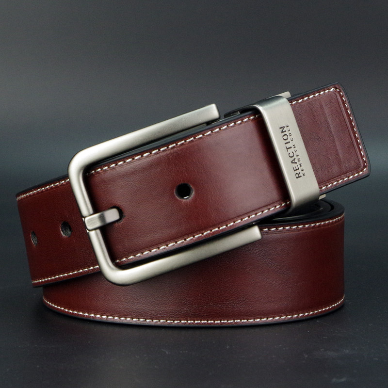美式复古KC针扣式纯皮腰带男土皮带男十大品牌设计感小众高级感,淘宝优惠券,粉丝福利购,淘宝优惠卷