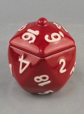 麻将馆骰子陶瓷杯子家居摆件色子咖啡杯办公室水杯创意数字母马克