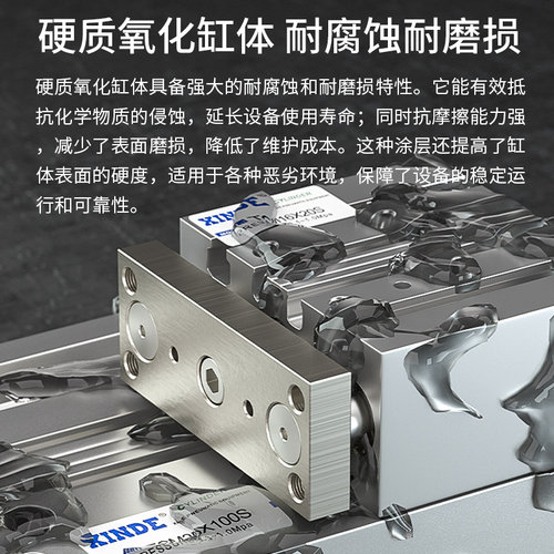 TCL/TCM25X20X30X40X50X60X70X75X80X90X100X125X150-S三轴气缸 - 图3